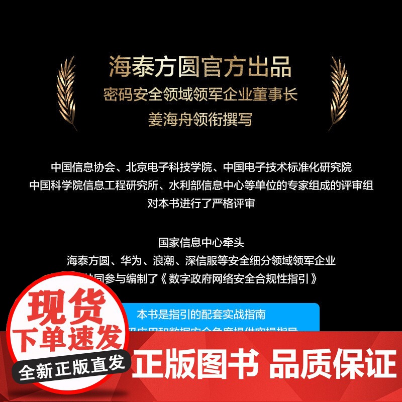 正版 数字政府网络安全合规性建设指南:密码应用与数据安全 姜海舟 密码安全领军企业海泰方圆 978711175298高清大图