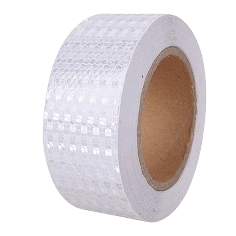 途务 反光警示胶带 白色晶格5cm*25m 卷高清大图