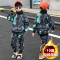 MinanSerMaycobell童装男童冬装迷彩套装2021新款儿童服装男孩洋气中大童加绒加厚两件套冬季衣服潮冬季新品