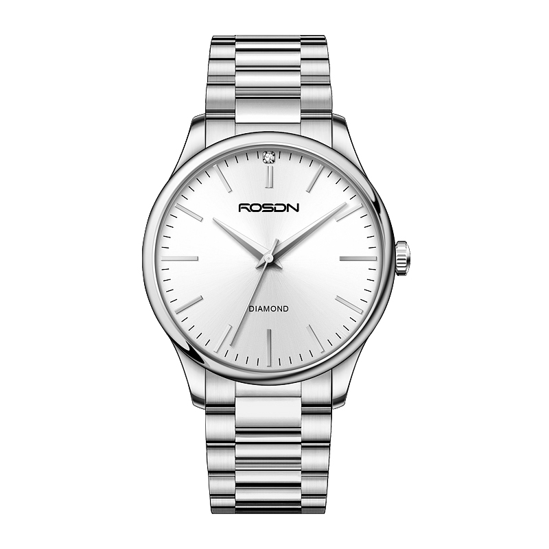 劳士顿(ROSDN)手表男时尚男表简约防石英表正品商务休闲学生腕表3850G