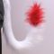 COS动漫展手作狼尾巴猴尾长毛绒猫尾巴女仆男仆猫娘仿真毛绒兽尾 白色