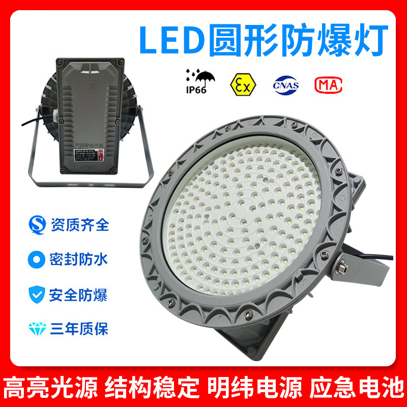 led防爆灯厂房车间加油站30W/100W/150W隔爆型防水户外照明灯 200W 1只
