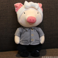 2020热卖猪公仔玩偶布娃娃毛绒玩具阿宝小猪猪吉祥物可爱恶搞笑生_600 30厘米 人民公社猪