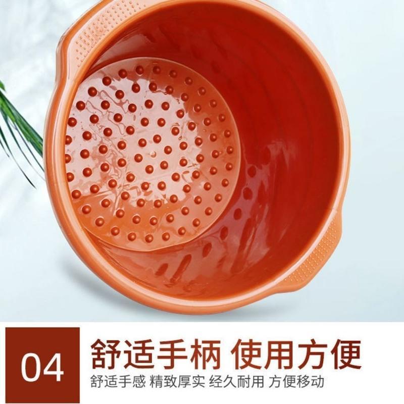 加厚牛筋足浴桶 足疗足浴专用泡脚盆洗脚塑料桶家用按摩泡脚盆牛筋材质塑料合成桶