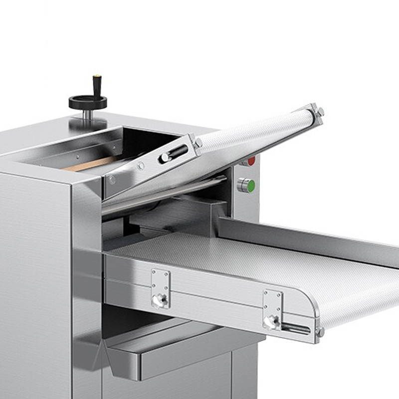 乐创lecon压面机商用900kgh自动擀面皮机201不锈钢压面辊lcjymz500