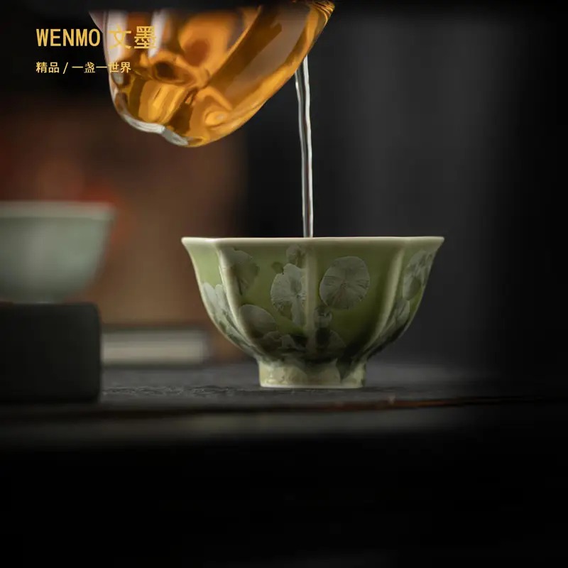 文墨结晶釉八方来财主人杯150ml礼盒装WMKMH10高清大图