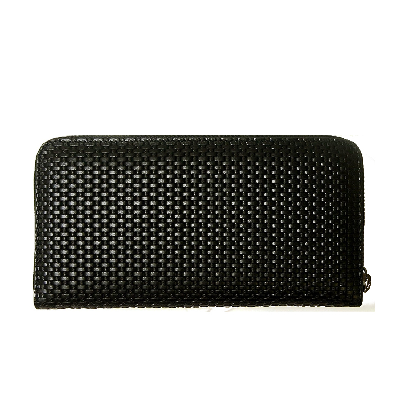 emporioarmani阿玛尼直邮钱包男黑色皮革拉链长款钱包手拿包