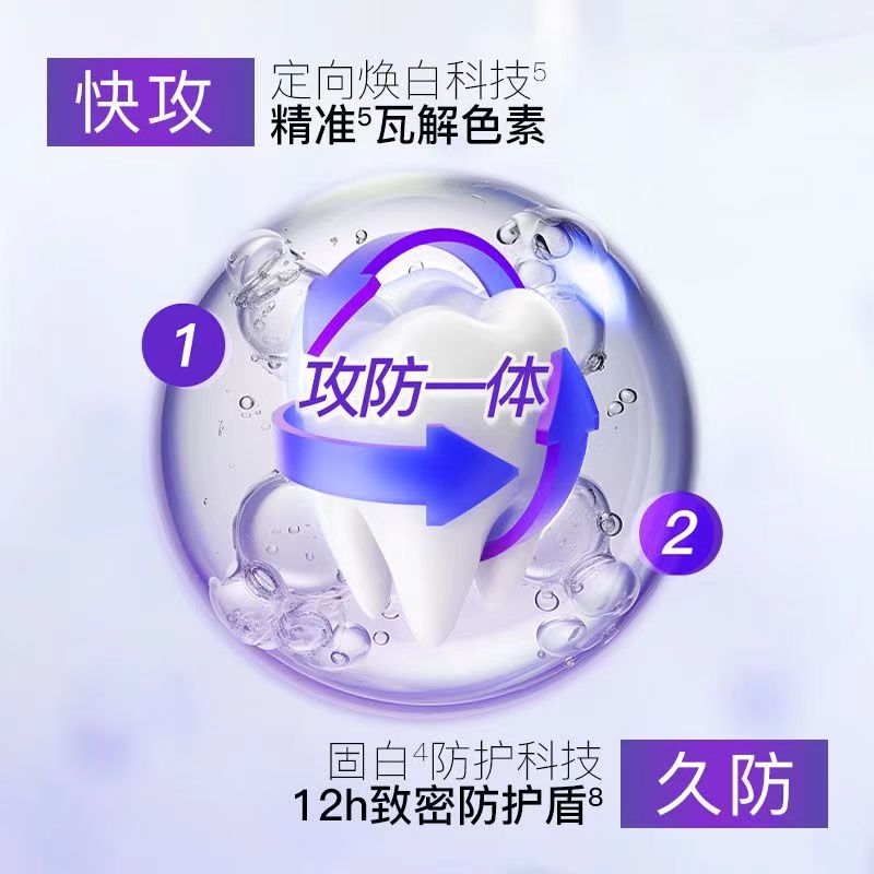 舒客牙膏智感焕白美白牙齿牙黄清新口气口腔高端牙膏 智感白牙膏20g/支高清大图