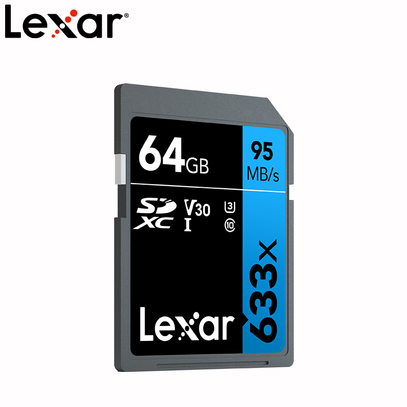 [免邮]雷克沙(Lexar)64G SD卡 633X class10 U1 V1相机存储内存卡 读95MB/s