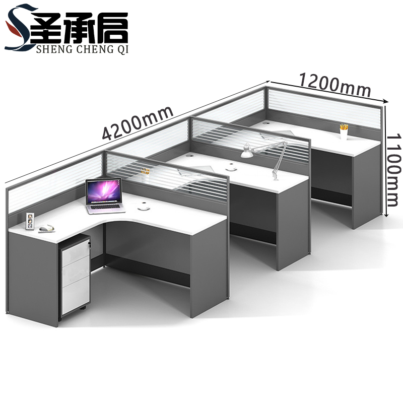 圣承启 屏风工位 F+柜张高清大图