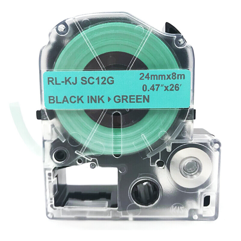 扬帆耐立(YFHC) 锦宫SC24G标签色带(绿底黑字/24mm) 适用SR230C/230CH/530C/550C