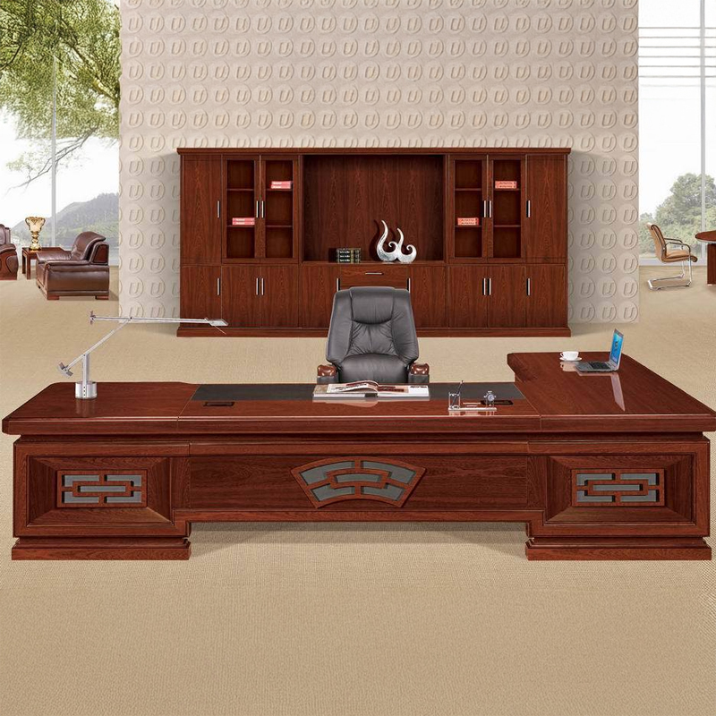 大央班台/办公桌B-3A321 3200W*2400D*780H 办公桌员工位单人办公桌组合简约现代办公室老板桌子高清大图