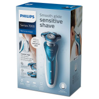 飞利浦（Philips）电动剃须刀S7370 男士电动刮胡刀全身水洗进口刀头