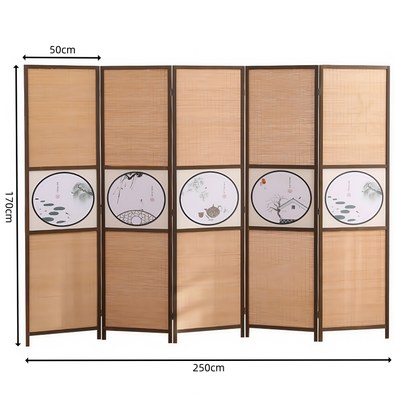 豫龙都屏风五扇 折叠屏风五扇组