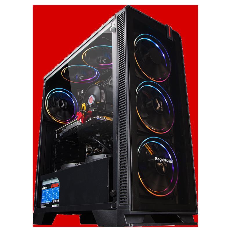 攀升 锐龙 六核十二线程R5 2600/RX580 升RX590 8G 游戏型 AMD主机 吃鸡主机 3A平台高配游戏主机 组装机 台式机 电脑主机整机