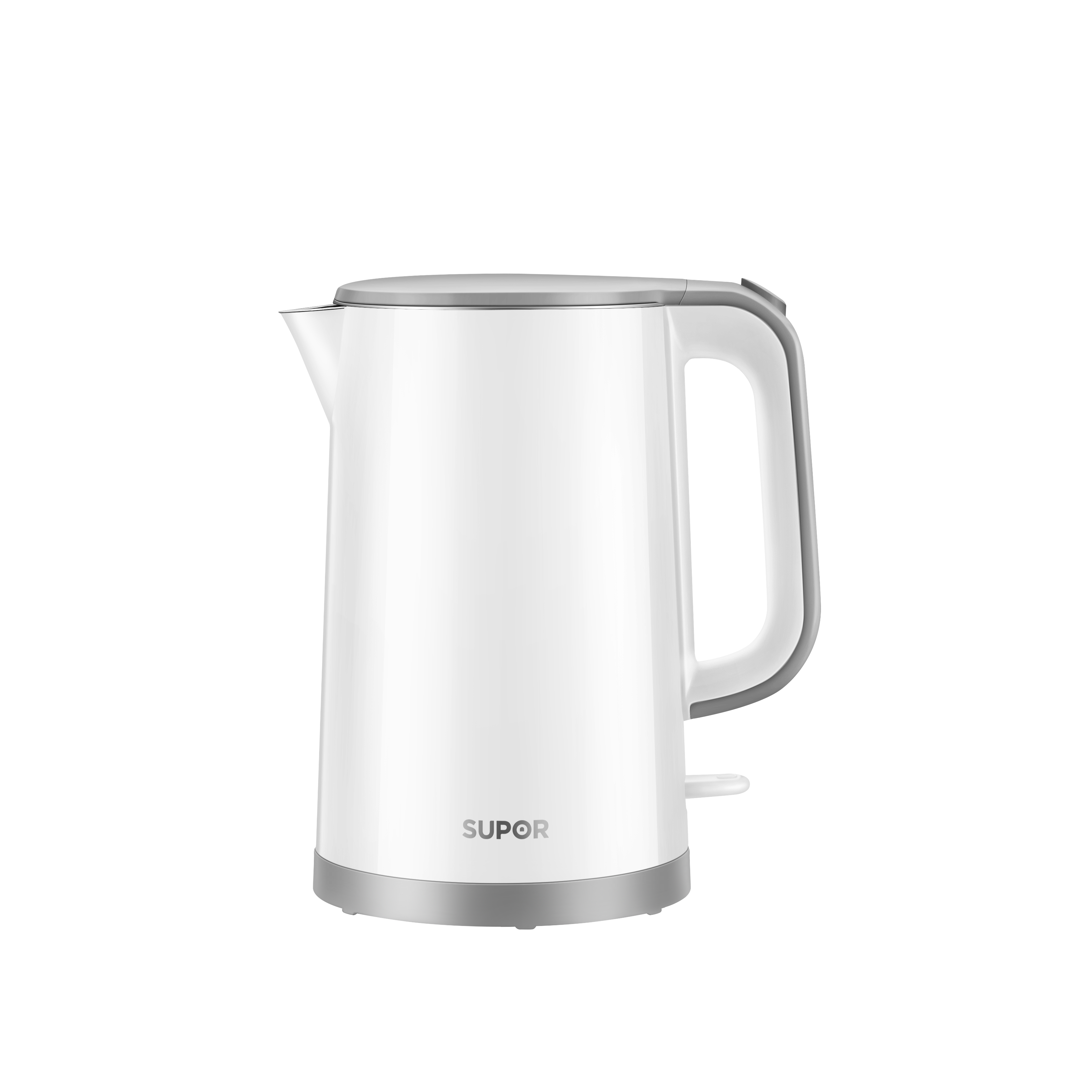 苏泊尔SUPOR智能白钢电水壶1.5L底盘加热自动断电SW-15T101E