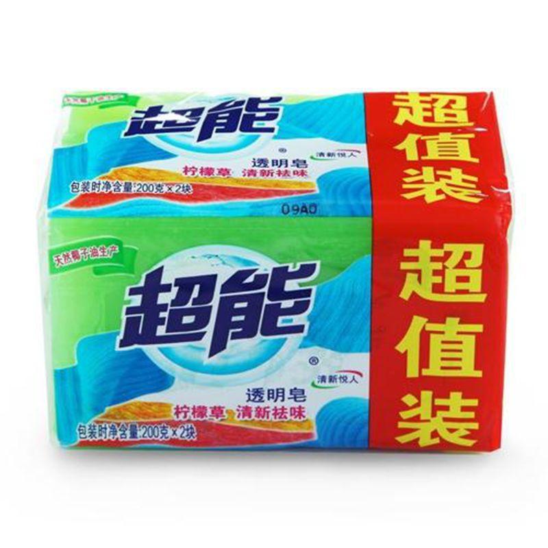 超能柠檬草透明皂200g*2块