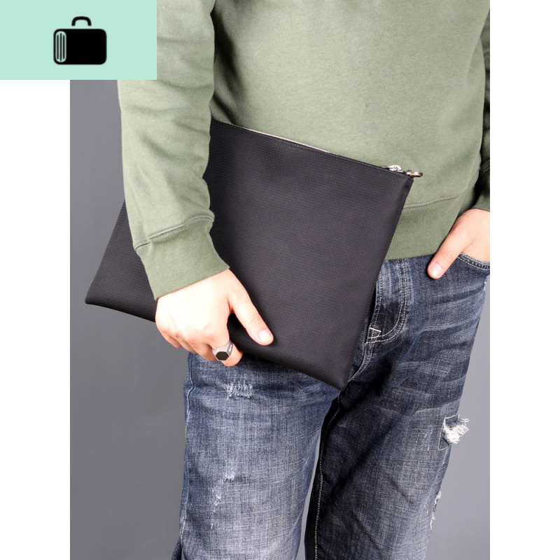 new lake男士手拿包596254429585 手包男尼龙帆布a4文件信封ipad手抓