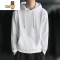 YANXU纯色连帽卫衣男薄款宽松韩版ins潮流情侣休闲运动外套