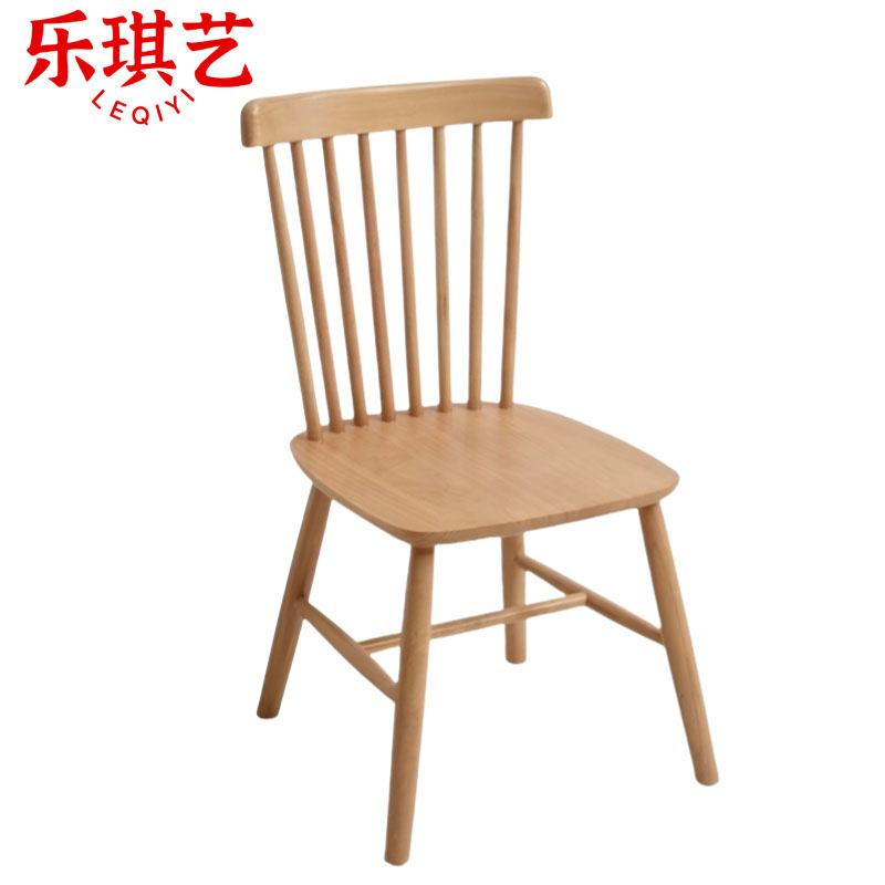 乐琪艺 实木椅 原木色 把高清大图