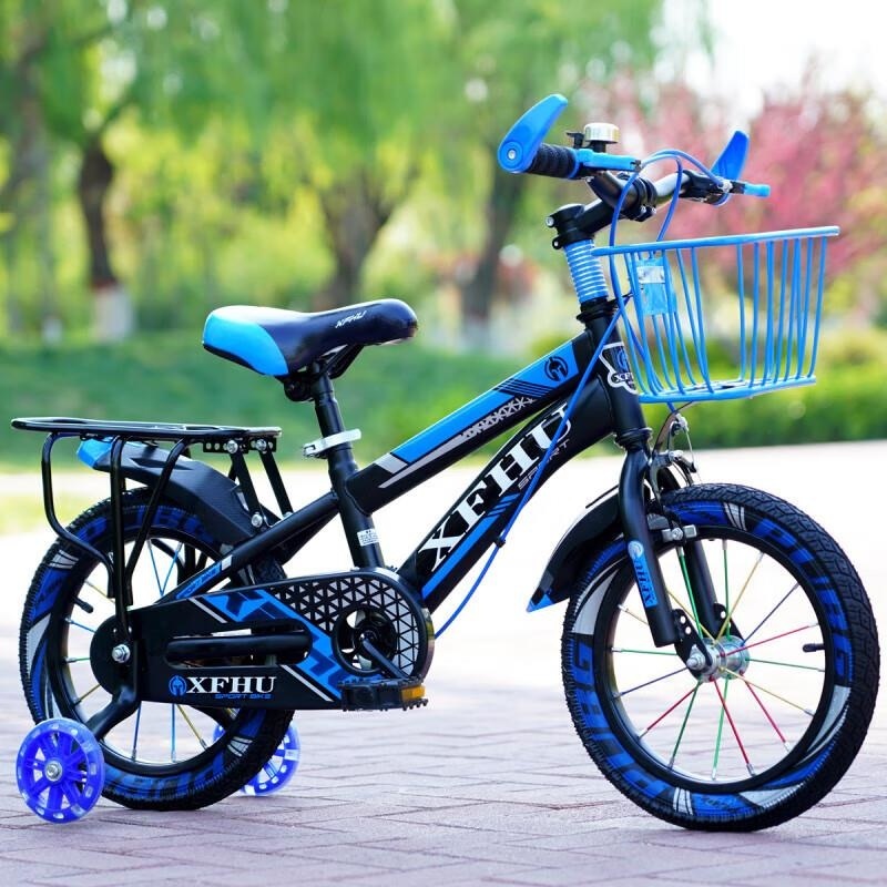 儿童自行车14 16 18 20寸辅助轮可调童车3-9岁礼物山地车高清大图