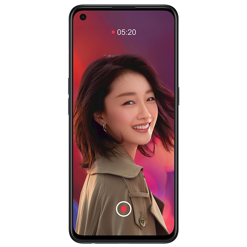 OPPO Reno5 5G 月夜黑 8GB+128GB 全网通 骁龙765G 6400万水光人像四摄 65W闪充 手机