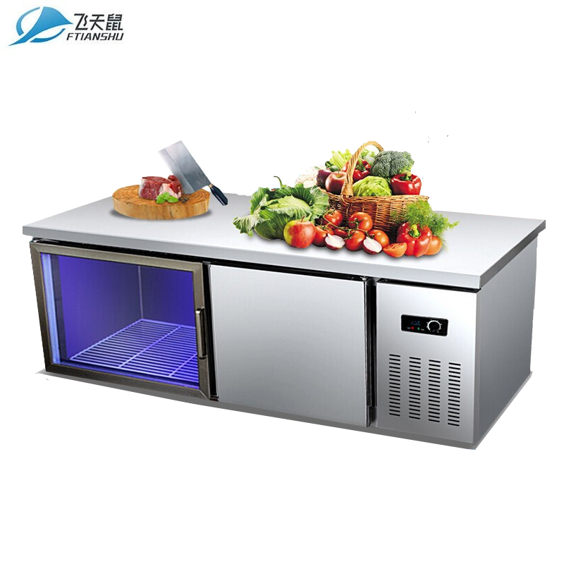 飞天鼠(FTIANSHU) 1.2米蓝光双温工作台保鲜操作台 吧台冰箱商用冰柜卧式冷柜平冷操作台工作台冷柜