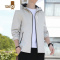 YANXU装休闲夹克男士2022秋季新款韩版连帽风衣外套潮流男装上衣服
