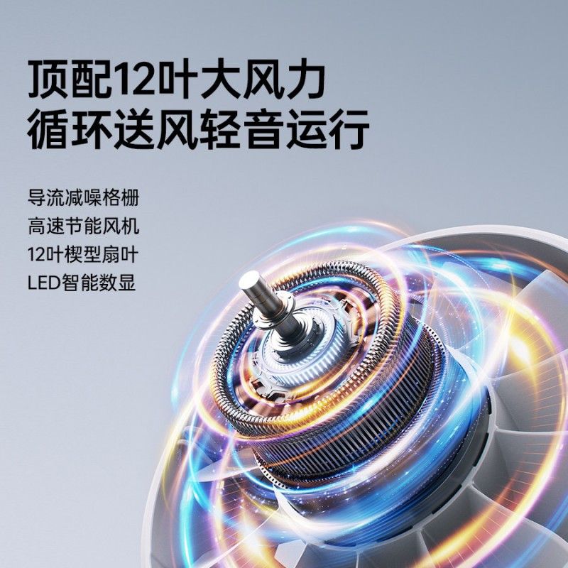 几素手持风扇 Handheld Fan Life7 -3600mAh 陨石黑高清大图