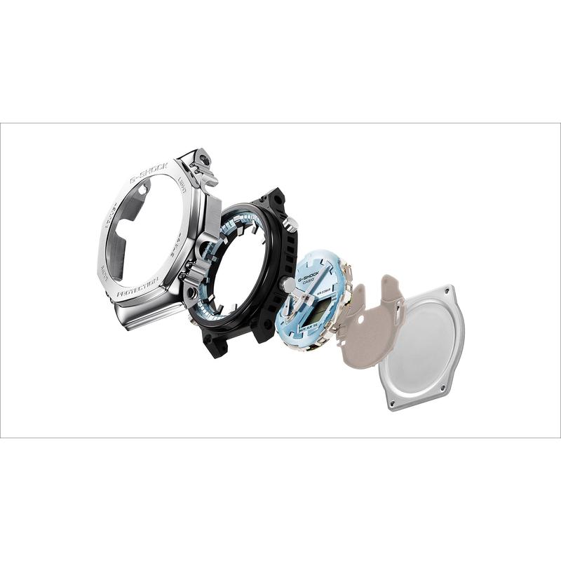 卡西欧(CASIO)金属系列橙色潮流运动防水防震男士石英手表代购正品高清大图