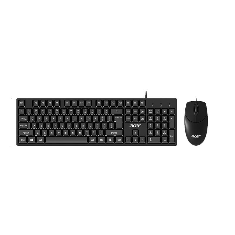 宏碁(Acer) 键鼠套装 有线键盘鼠标套装 办公鼠标键盘 防泼洒 USB笔记本台式机通用