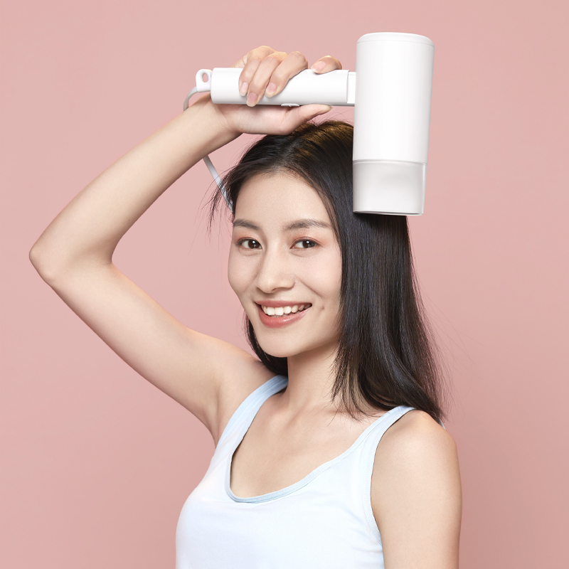 小米（MI）米家负离子便携吹风机H100 白色 女家用理发店大小功率学生宿舍 1600W大功率电吹风筒