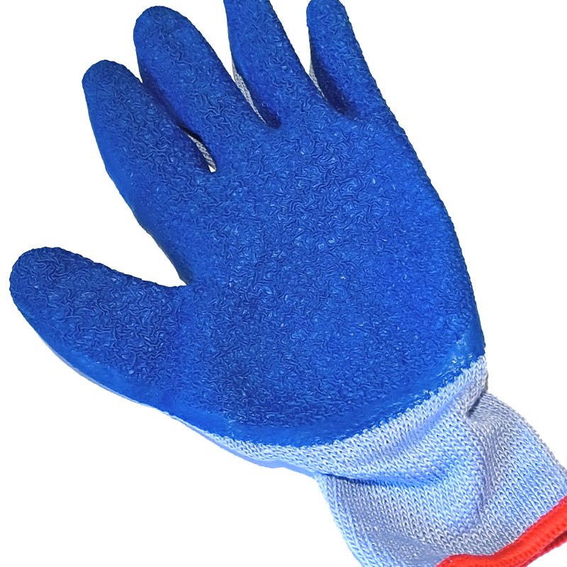 压纹劳保手套乳胶耐磨挂胶防滑浸胶防护建筑工地干活手套1双