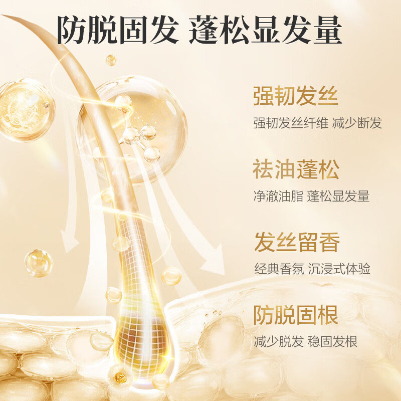 阿道夫新品姜护理(防脱育发)300ml*2洗发水套装送洗发水160ml留香正品 洗头水膏洗发乳