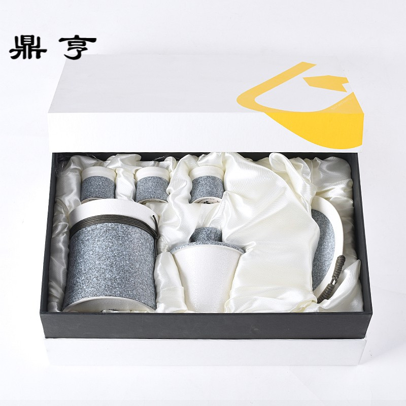 鼎亨无名印象日式温酒器烫酒壶家用热酒暖酒陶瓷清酒黄酒小酒杯套