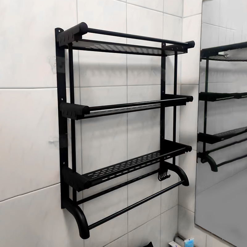 册宣 304不锈钢加厚毛巾架CX98883三层毛巾架 尺寸:49.8*15*56.8cm