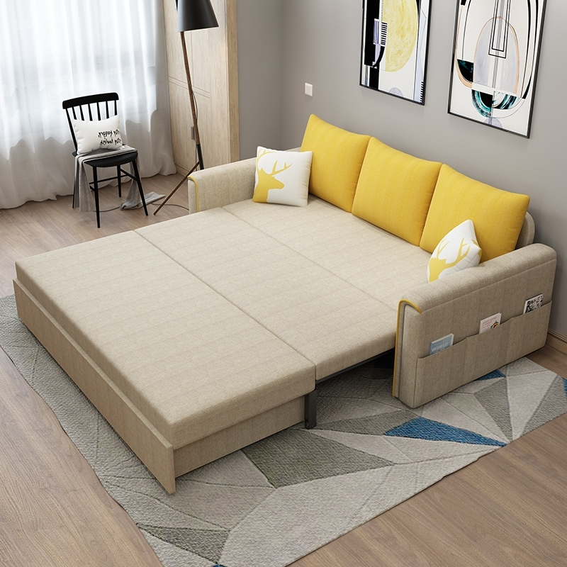 可折叠沙发床客厅古达双人三人18米坐卧两用多功能储物乳胶15小户型