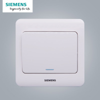 西门子(SIEMENS)开关插座 远景雅白系列一开双控带荧光5TA01141CC1