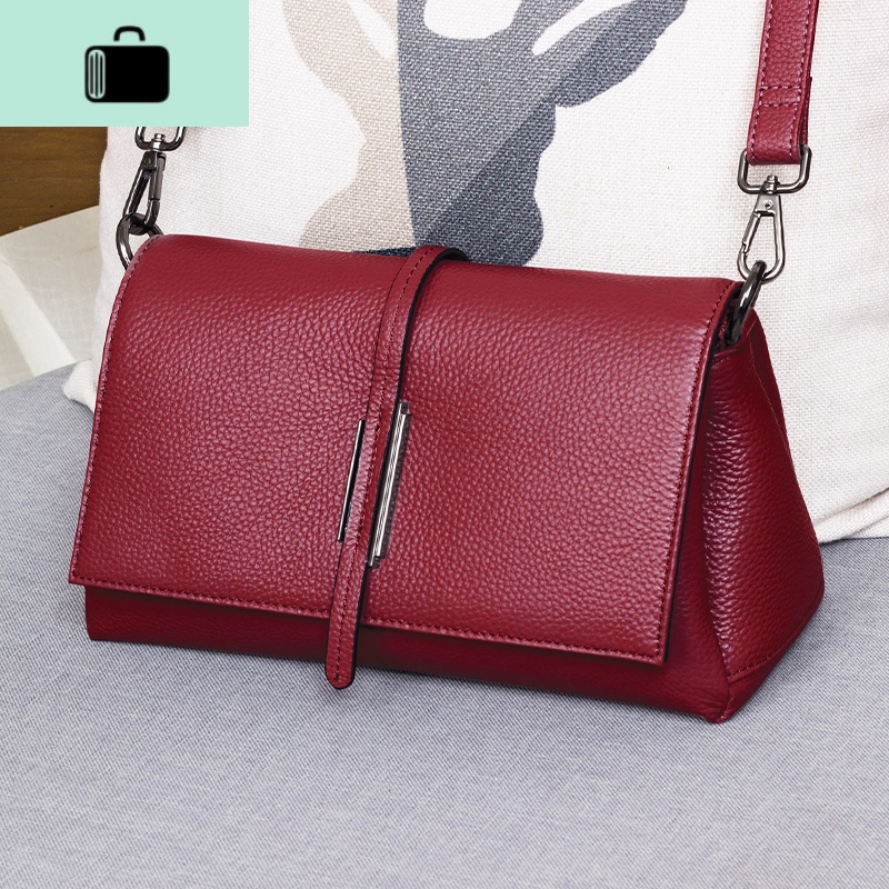 包包女斜挎包2020新款春夏款真皮多隔层单肩包女时尚百搭手提小包NEWLAKE高清大图
