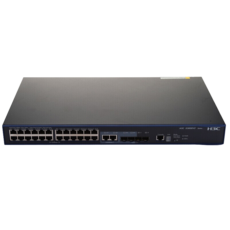 华三(H3C) LS-3600V2-28TP-EI 24口百兆智能弹性三层交换机