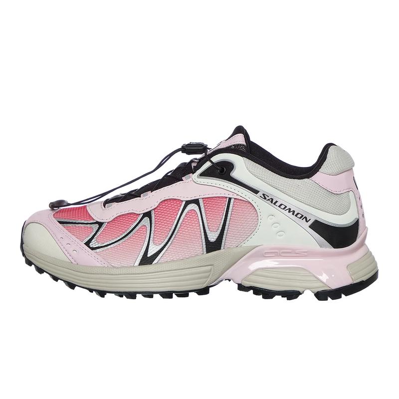 Salomon 女士透气网面健步鞋轻便舒适快系鞋稳定缓震跑鞋 Fairy_Tale_/_Black_/_Ftw_Silve 41