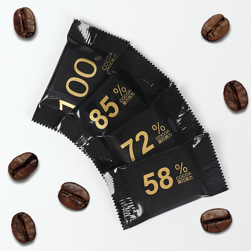 珍丽友俄罗斯风味每日纯黑巧克力减低0o无糖精可可脂卡健身小零食品 110g/盒舒缓情绪补充能量高清大图