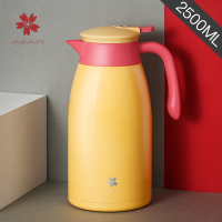 AKAW 日本进口 316不锈钢保温壶 家用大容量热水壶 1.5L/2L/2.5L 真空隔断热保温瓶