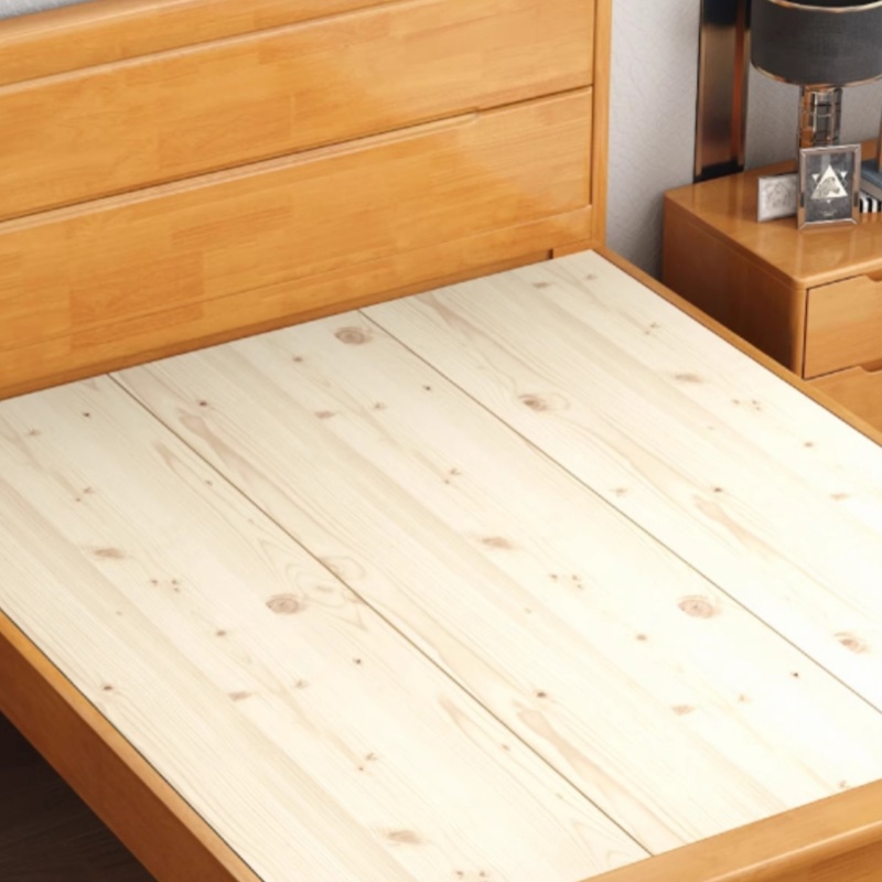 铭思达实木单人床1.2米含床垫套高清大图