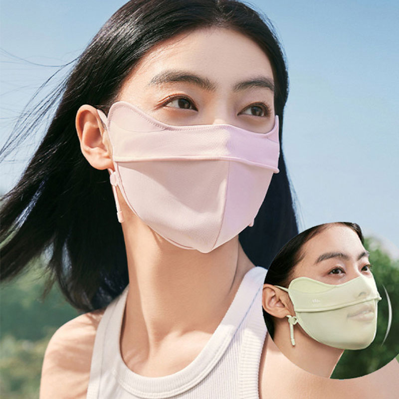 蕉下腮红防晒口罩3d护眼角防紫外线立体夏遮脸女防尘防风开车面罩高清大图