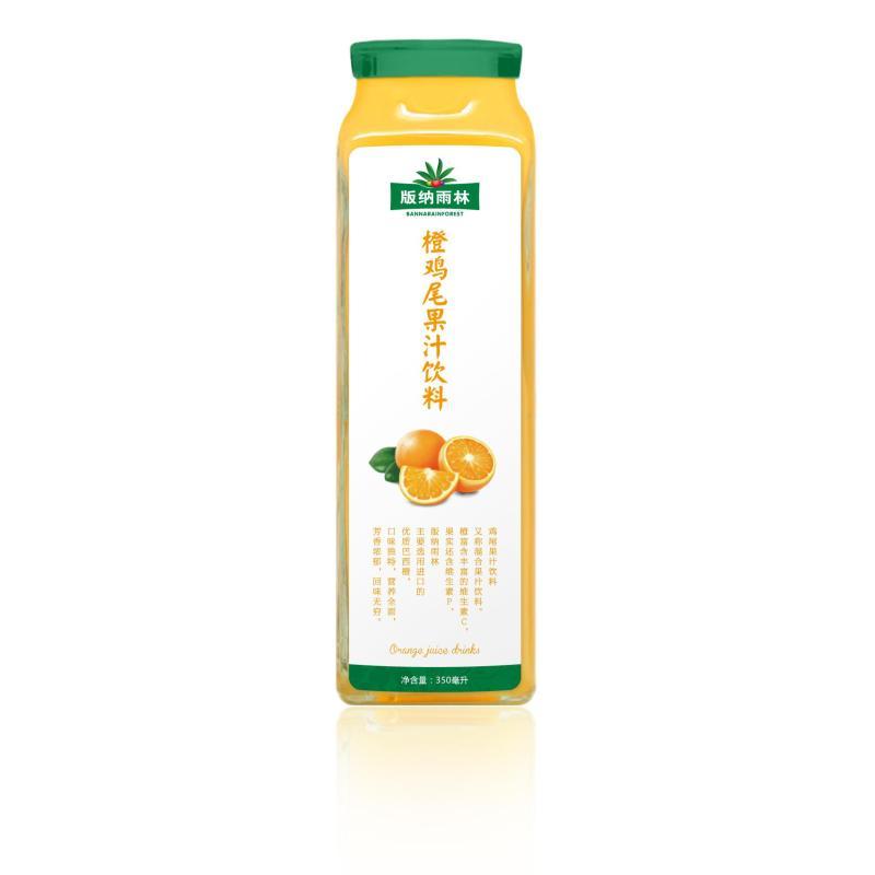 版纳雨林西番莲鸡尾果汁饮料350ml玻璃瓶装