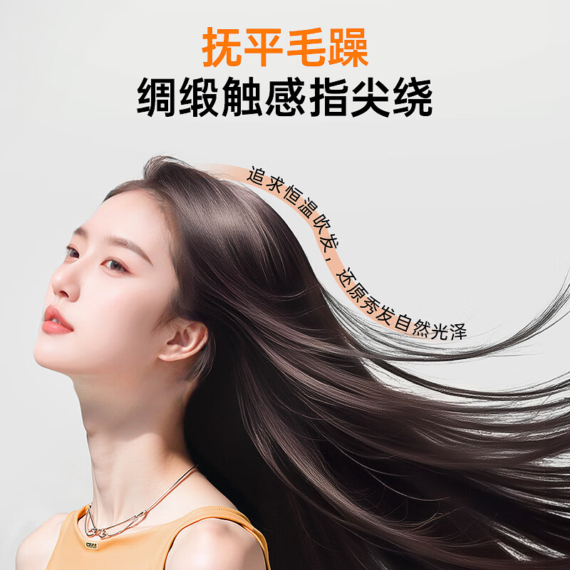 苏泊尔5亿负离子护发电吹风机 便携可折叠大风力速干 智能控温家用学生宿舍风筒EHDL-F844高清大图