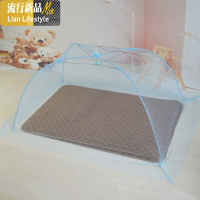 免安装宝宝蚊帐防蚊罩婴儿床无底带支架儿童小孩无底可折叠蒙古包 三维工匠