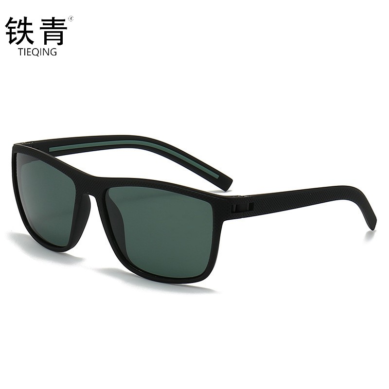 铁青高清尼龙偏光眼镜PG3 个 黑框绿片