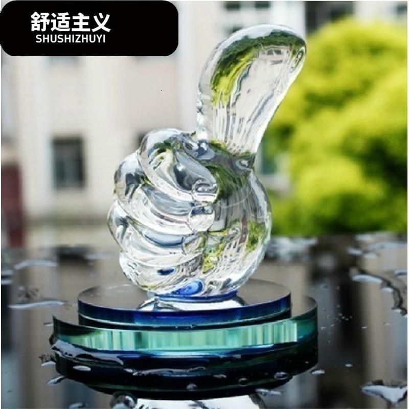 汽车香水座 时尚 车载香水 大拇指水晶个性车用香水车饰摆件 包邮
